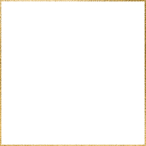 Gold square geometric frame